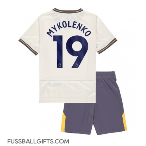 Everton Vitaliy Mykolenko #19 Fußballbekleidung 3rd trikot Kinder 2024-25 Kurzarm (+ kurze hosen)